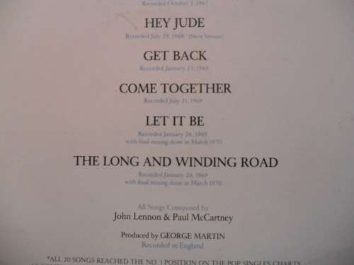 RARE!!! THE BEATLES - 20 GREATEST HITS VINYL, LP, RECORD.